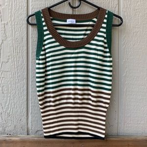 Akris Punto vintage cropped sleeveless ribbed tee